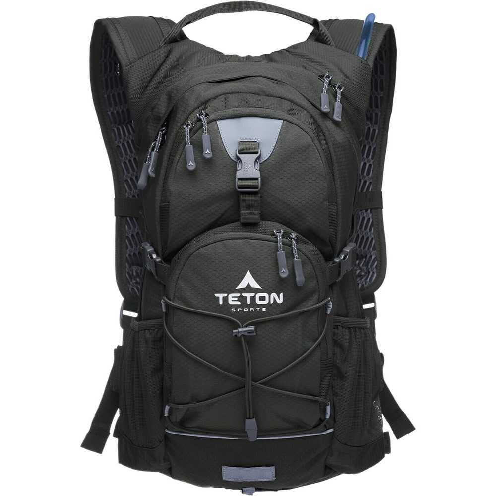 TETON Sports Oasis 18 Hydration Backpack Black Hiking Running Travel
